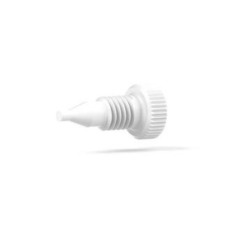 Upchurch Scientific Replacement Gauge Plug for MicroTight Adapters, 10-32 Coned, Delrin, White - P-554 - Click Image to Close